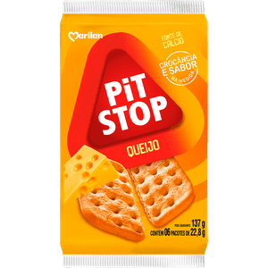 BISCOITO MARILAN PIT STOP 137G QUEIJO